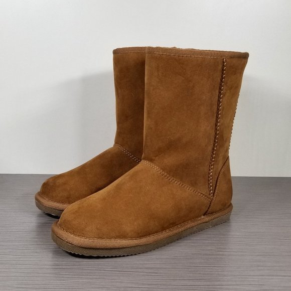 Harper Canyon Everly Faux Fur Lined Boot, Chestnut, Little Kid Size 3 (4-8 yr) - Picture 3 of 10